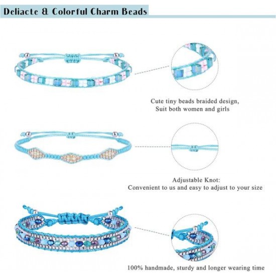 24 Pcs Multicolor String Braided Bracelet For Women Boho Friendship Bracelet Handmade Strand Waterproof Rope Bracelet Set Adjustable 24 Pcs Multicolor String Braided Bracelet For Women Boho Friendship Bracelet Handmade Strand Waterproof Rope Bracelet Set Adjustable